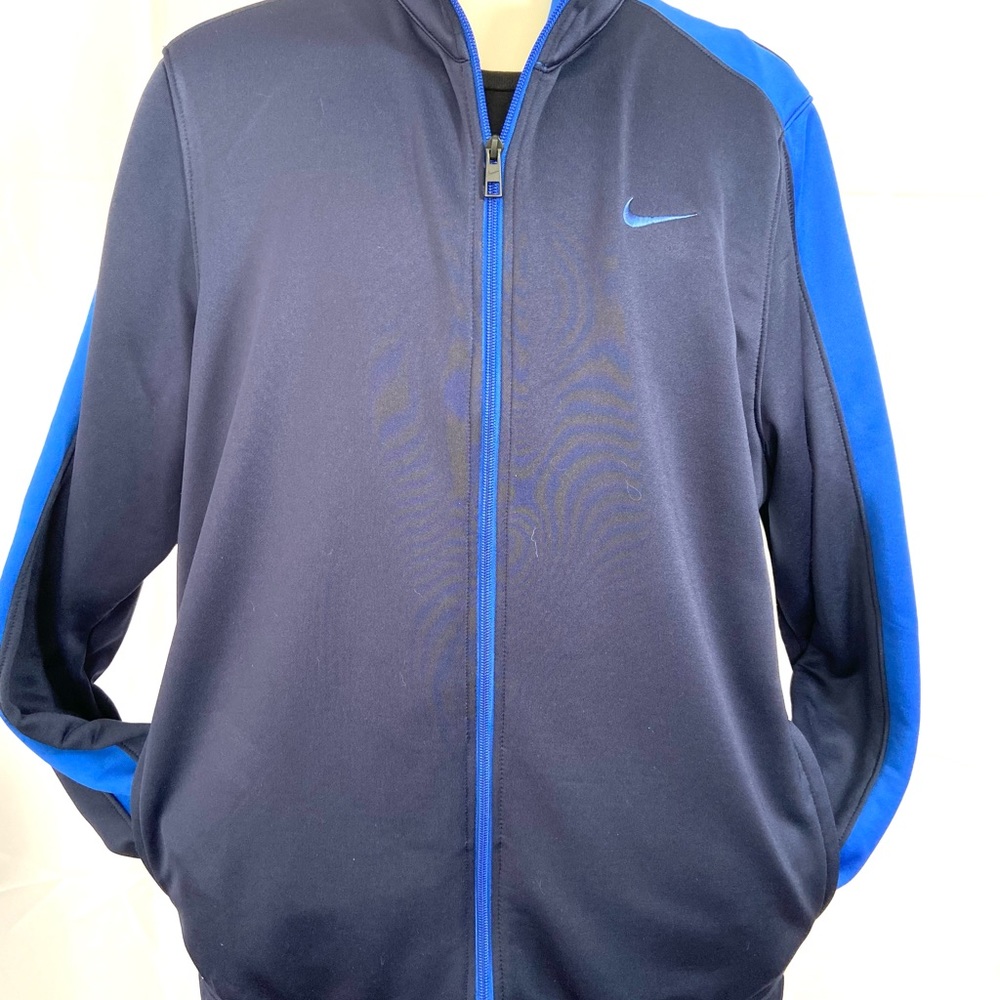 Nike Running Dri Fit Jacket Mens Size Large Blue Athletic Long Sleeve Zip Up - Picture 5 of 12